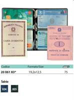 CUSTODIA PVC DOCUMENTI+CARD CF75 SVAR 2006183