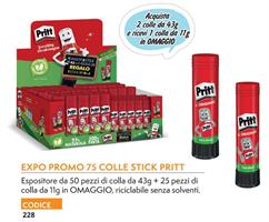 COLLA STICK PRITT EXPO 43GR 50PZ + 11GR 25PZ OMAGGIO 3029504