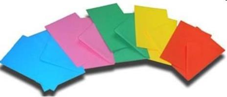 BIGLIETTO E BUSTA 7x11 N.4 PICARTA COLORI FORTI CF250 41400