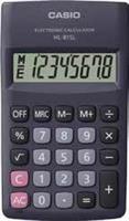 CALCOLATRICE TASCABILE 8 CIFRE CASIO HL-815L-BK-W-GP
