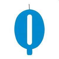 CANDELA N.0 C/SOSTEGNO 9,5CM SCINTILLANTE TURCHESE 50920