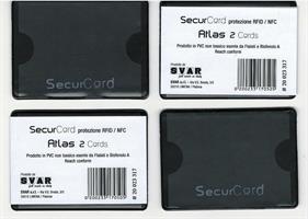 CUSTODIA CARTE DI CREDITO SECUR CARD 2 TASCHE NERO CF50 20023317