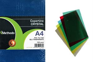 COPERTINA PER RILEGARE PVC A4 BLU 15/100 DA 100 CAIMI G111804