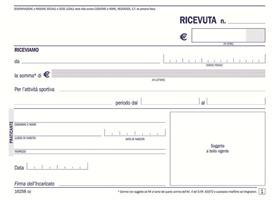 DU162580000 RICEVUTE PAG.ATTIVITA' SPORTIVE E DILETTANTISTICHE