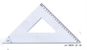 SQUADRA ALLUMINIO 45° 30CM ARDA CF3 18032