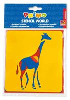STENCIL CMP 6PZ ANIMALI 14,5X14,5 761ST1