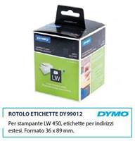 ETICHETTE DYMO 89X36MM DY99012 x LW330-400 x2 S0722400