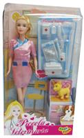 EASY TOYS BAMBOLA PICCOLA VETERINARIA 17342