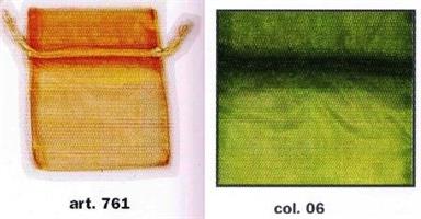 SACCHETTO ORGANZA 7,5X10 VERDE SCURO PIOVACCARI CF10 761