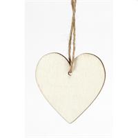 DECORAZIONE CUORE 6CM IN LEGNO NATURALE PIOVACCARI CF12 N024M