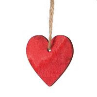 DECORAZIONE CUORE 4CM IN LEGNO ROSSO PIOVACCARI CF24 N024P 08