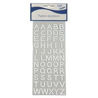 STICKERS LETTERE PERLA 55PZ 9,1X25 PIOVACCARI BIANCHE T026 01
