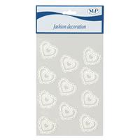 STICKERS CUORI IN PIZZO 11 PZ PIOVACCARI T039 02