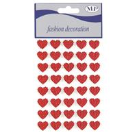 STICKERS CUORI ROSSI 15 MM 40 PZ PIOVACCARI T052