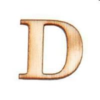 STICKERS LETTERE IN LEGNO D 16PZ 10X10 PIOVACCARI T067 D