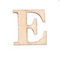 STICKERS LETTERE IN LEGNO E 16PZ 10X10 PIOVACCARI T067 E