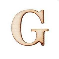 STICKERS LETTERE IN LEGNO G 16PZ 10X10 PIOVACCARI T067 G