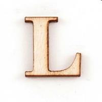 STICKERS LETTERE IN LEGNO L 16PZ 10X10 PIOVACCARI T067 L