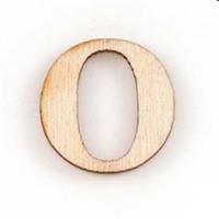 STICKERS LETTERE IN LEGNO O 16PZ 10X10 PIOVACCARI T067 O