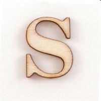 STICKERS LETTERE IN LEGNO S 16PZ 10X10 PIOVACCARI T067 S