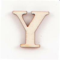 STICKERS LETTERE IN LEGNO Y 16PZ 10X10 PIOVACCARI T067 Y