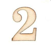 STICKERS NUMERI IN LEGNO 2 16PZ 10X10 PIOVACCARI T086 2