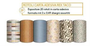 ROTOLI CASSETTI REX RIVESTO PLASTICA ADES. 3x0,49MT ART. 422