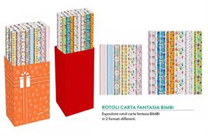 CARTA REGALO ROTOLO BIMBI 100x300 EXPO 40PZ RO001BON100X3G8 316