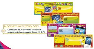 INVITI PER FESTE TECNOLOGICI 4SOGG. 15FG 20PZ CK.3310
