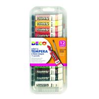 TEMPERA 12 TUBI 12ML COLORI ASSORTITI CWR 13369/12 0159