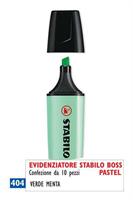 EVIDENZIATORE STABILO BOSS PASTEL 70/116 VERDE MENTA CF10 0414