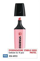 EVIDENZIATORE STABILO BOSS PASTEL 70/129 ROSA ANTICO CF10 0416