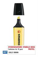 EVIDENZIATORE STABILO BOSS PASTEL 70/144 GIALLO BANANA CF10 0417
