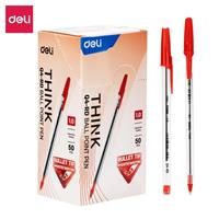 PENNA DELI SFERA CAPPUCCIO THINK 1,0 50PZ ROSSO EQ4-RD 1237