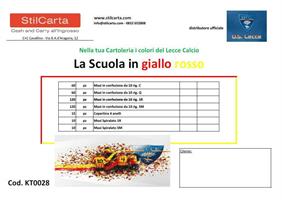 LECCE CALCIO 2017/2018 KIT SCUOLA 395PZ