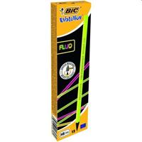 MATITA BIC EVOLUTION FLUO HB C/GOMMINO