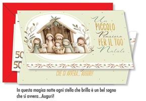 BIGLIETTI PORTASOLDI NATALE NATIVITA 11,5x17 12PZ NT.10162 142