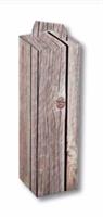 PORTABOTTIGLIA CARTONE 1 POSTO GRAF.LEGNO 9X9X33 CF50 10/95/16