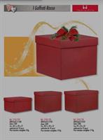SCATOLA REGALO 49x34x5 GOFFR.ROSSA MAX 12KG 1310/12G LINEA 1300