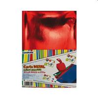 CARTA METALLIZZATA A4 210GR ADESIVA COL. ASS. DA 10 23NIK135