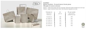 SHOPPERS PLATINO MANICO RITORTO 45X15x33+6  CF25 SAM8A0119PLATIJ