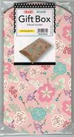 SCATOLA REGALO 13X10 FIORI DA MONTARE ROSA DA 4 PZ BOX08