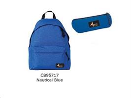 ZAINO 4FASY NAUTICAL BLUE + PEN CASE 95717