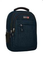 CITY C BACKPACK BIG 2ZIP+1 YOUNG BLUE MELANGE 11527