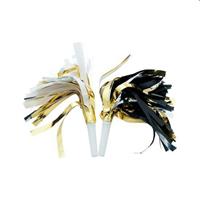 TROMBETTE FISCHI CON LINGUE ORO/BIANCO+ORO/NER ASS. DA 6 41233