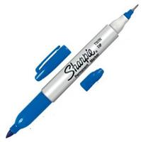PENNARELLO P.MATE SHARPIE TWIN TIP BLU CF12 S0811120