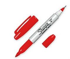PENNARELLO P.MATE SHARPIE TWIN TIP ROSSO CF12 S0811110