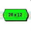 ETICHETTE PREZZATRICE 26X12 VERDE FLUO 36PZ ROT.PUGL. 2612FV