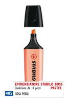 EVIDENZIATORE STABILO BOSS PASTEL 70/126 ROSA PESCA CF10 0415