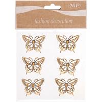 FARFALLE LEGNO 4X3,2 BLISTER DA 6 PIOVACCARI T091